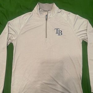 Tampa Bay Rays Men's Pullover Quarter-Zip Jacket - Size L